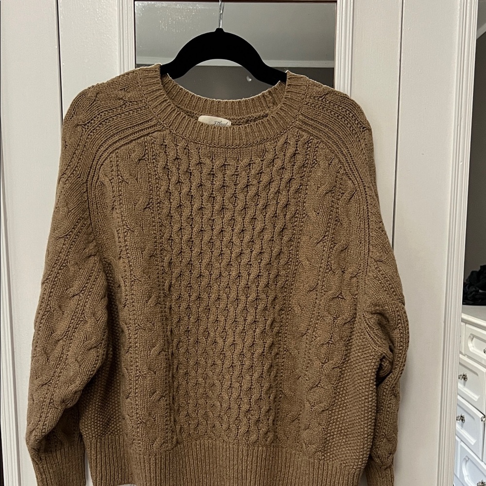 Universal Thread Tan Cable Knit Sweater
